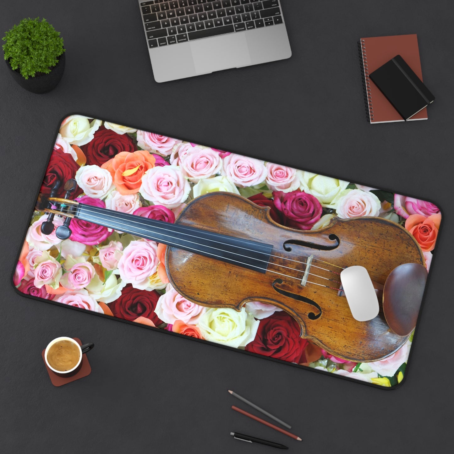 Roses & Strings Desk Mat