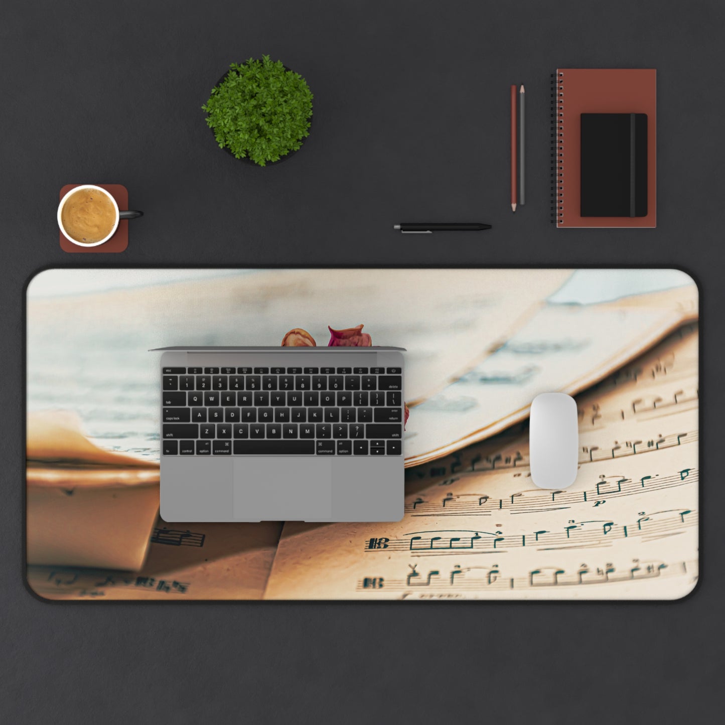 Vintage Melody Desk Mat