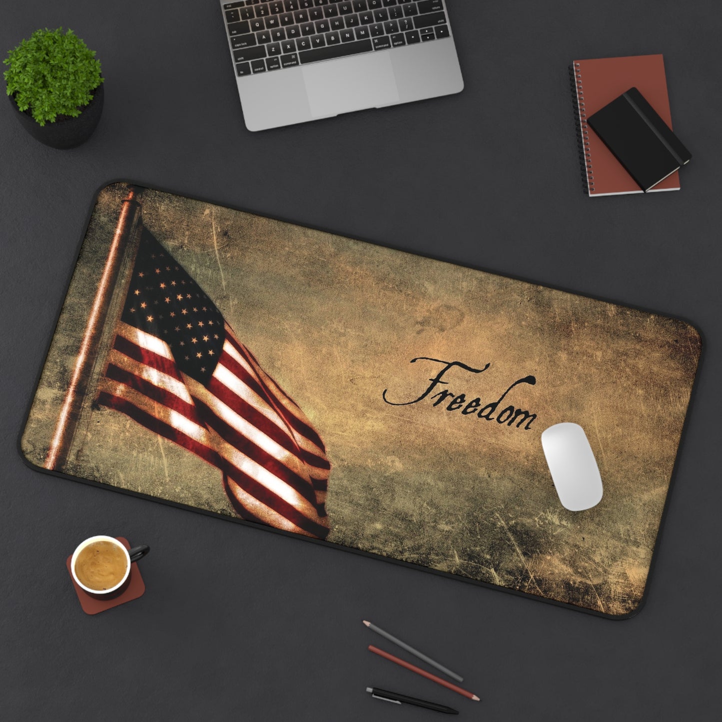 Vintage Freedom Flag BossMat – Patriotic Grit Edition