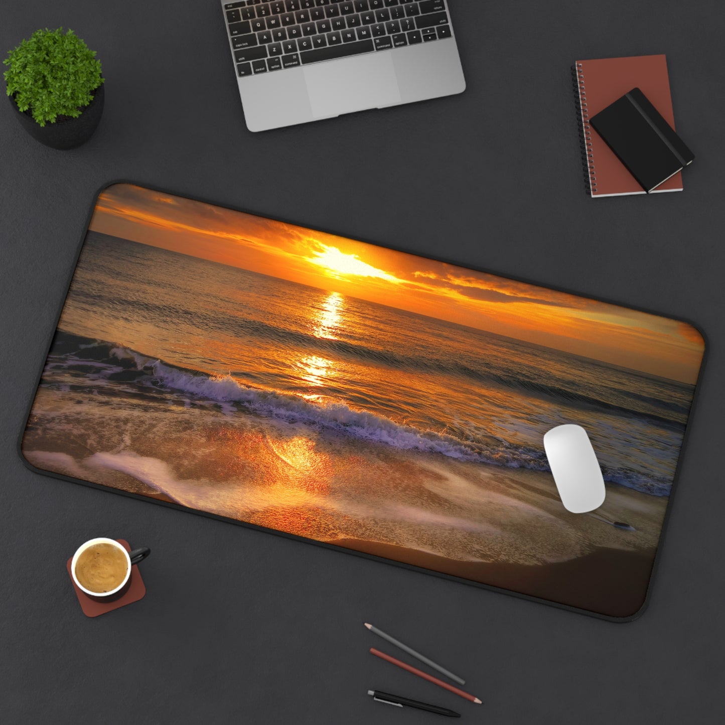 Golden Tide BossMat – Sunset Shoreline