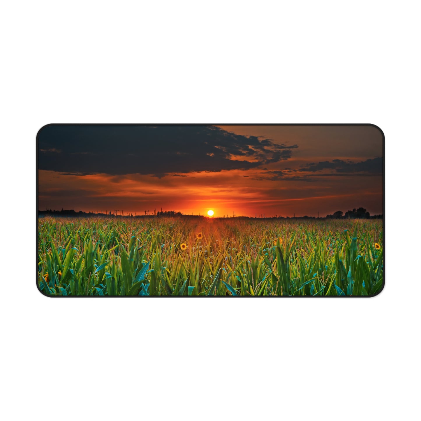 Golden Horizon BossMat – Sunset in the Stalks