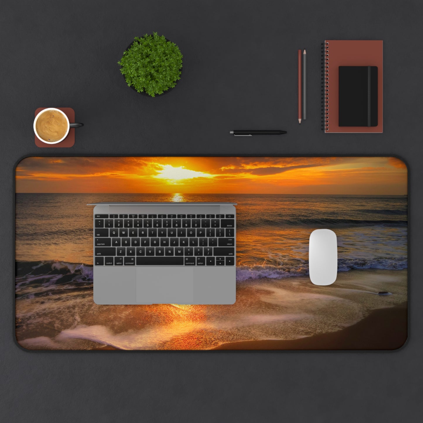 Golden Tide BossMat – Sunset Shoreline
