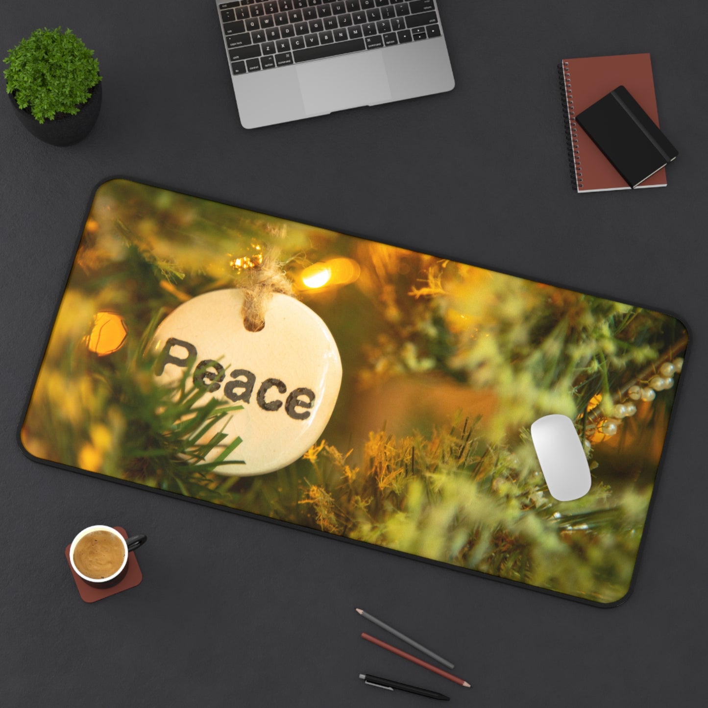 Evergreen Peace BossMat – Holiday Glow