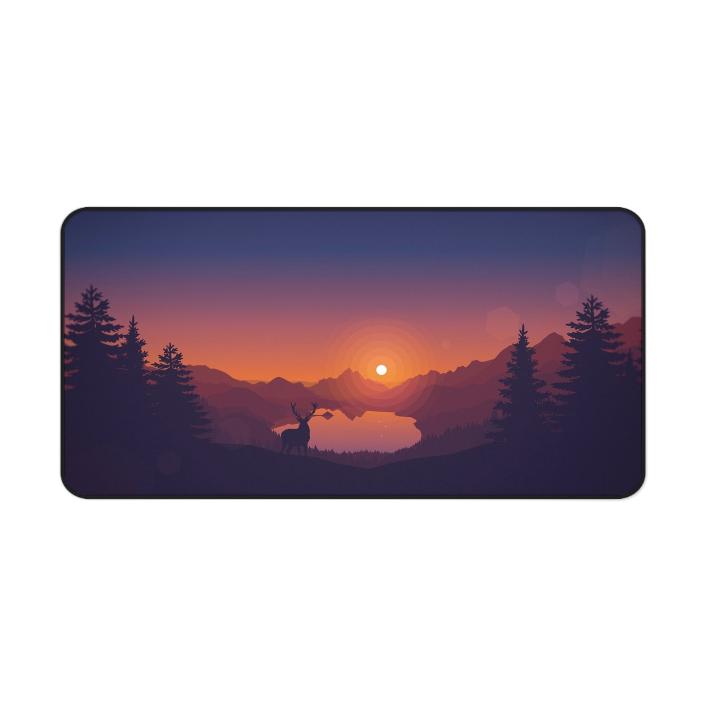 Twilight Wilderness BossMat – Stag in the Sunset