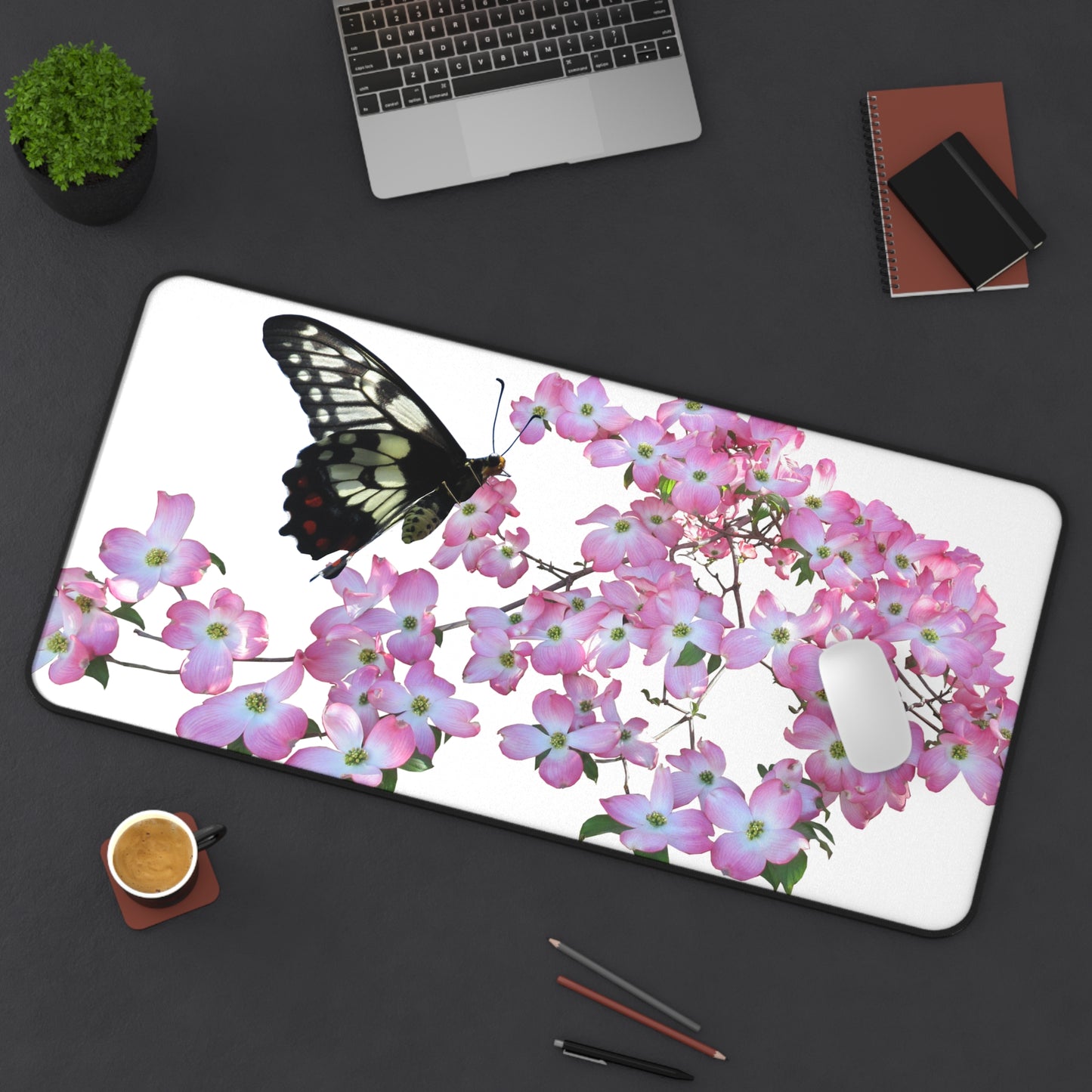 Delicate Bloom BossMat – Butterfly on Dogwood