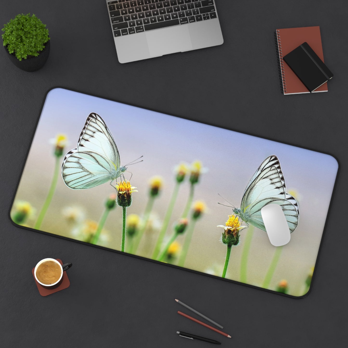 Whisper Wings BossMat – Pastel Butterfly Pair